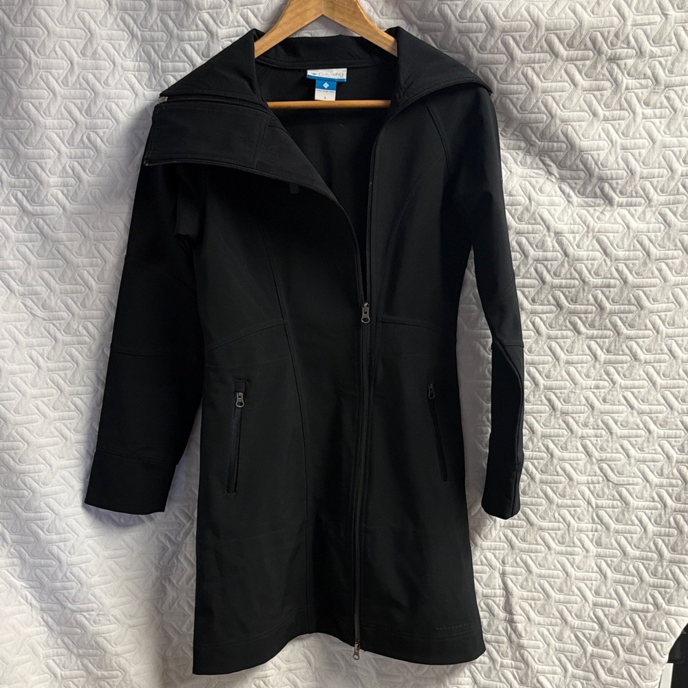 Columbia Elegant Black Women's Trench Coat
